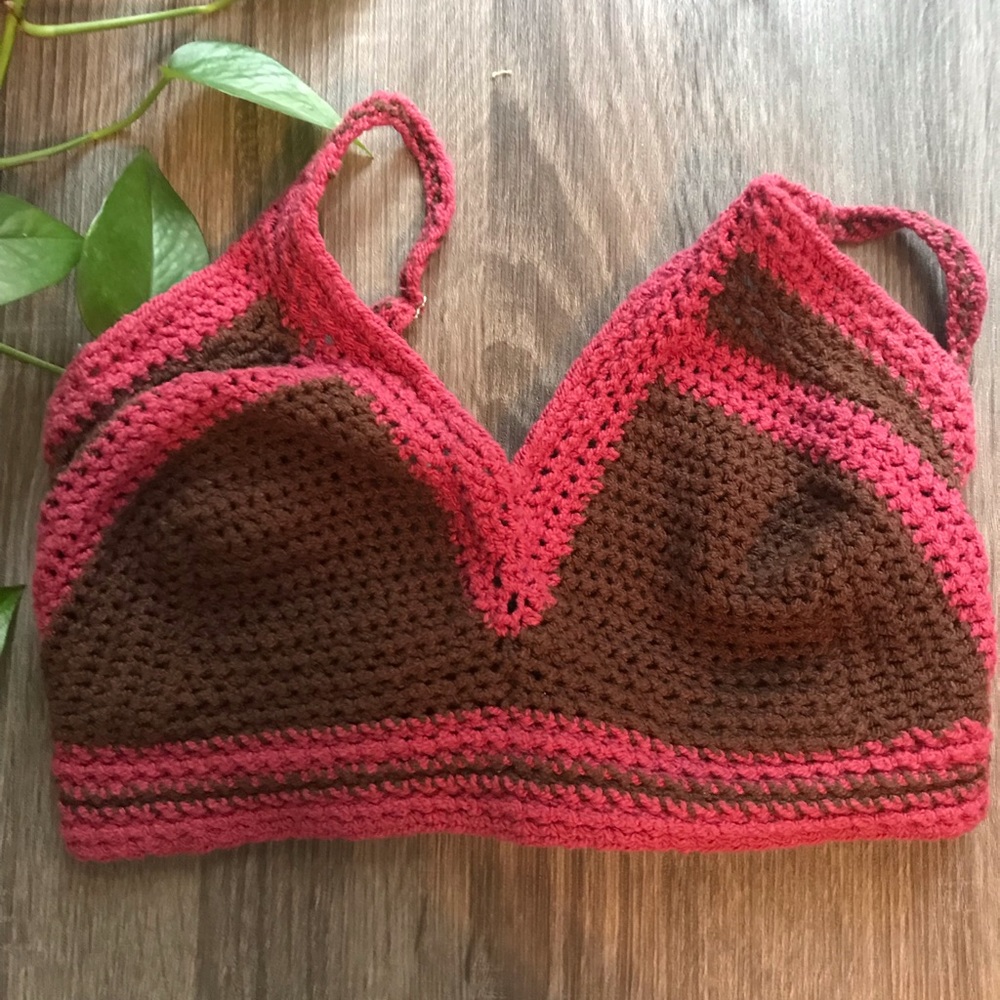 The Sleepy Jane Show Sweet Thing Crochet Bra (XL)